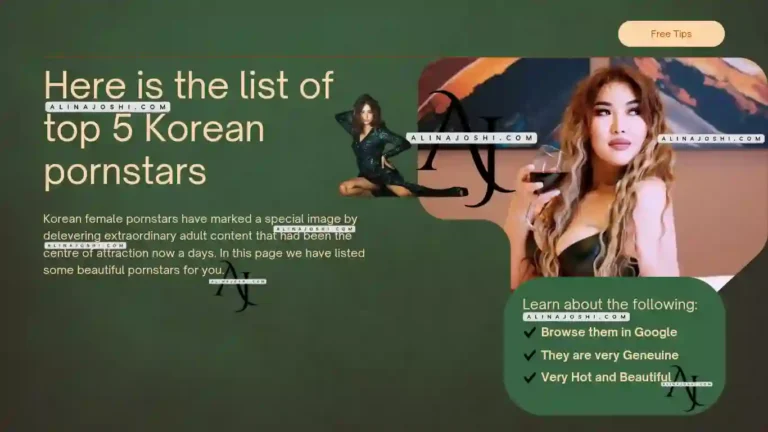 Top 5 Pornstar from Korea